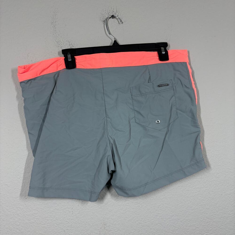 Les Canebiers Mens 2XL Ramatuel Swim Trunks Shorts Gray Neon - Picture 2 of 8
